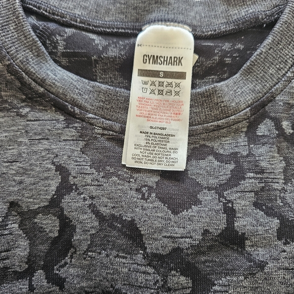 Gymshark Adapt Camo Seamless Ruched Crop Long Sleeve - Picture 2 of 6